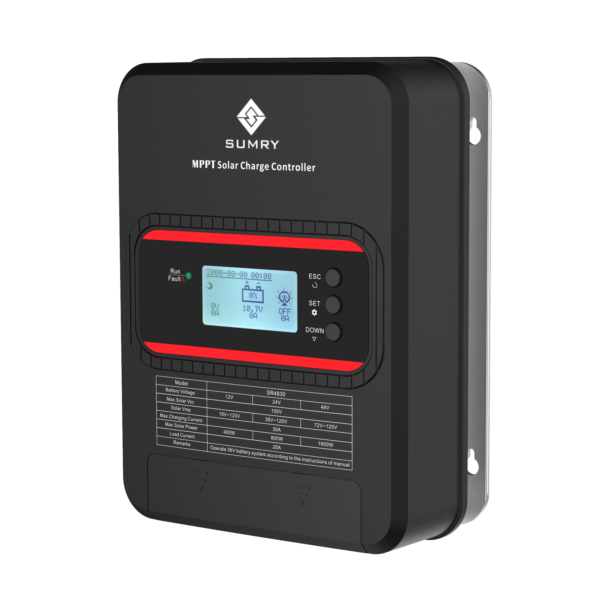 Controlador de carga solar SR Series MPPT
